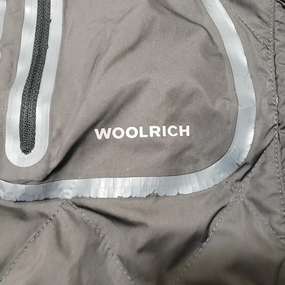 Woolrich Vest Mens XL Gray Full Zip Pockets Outdoors - Image 3 of 4