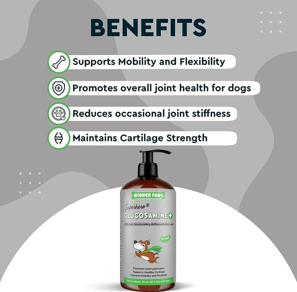 Premium Liquid Glucosamine for Dogs – All Ages (16 oz) - Image 4 of 4