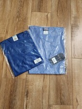 NWT Lot of 2 Cherokee Workwear Modern Classic XS Blue Unisex Scrub Top V Neck