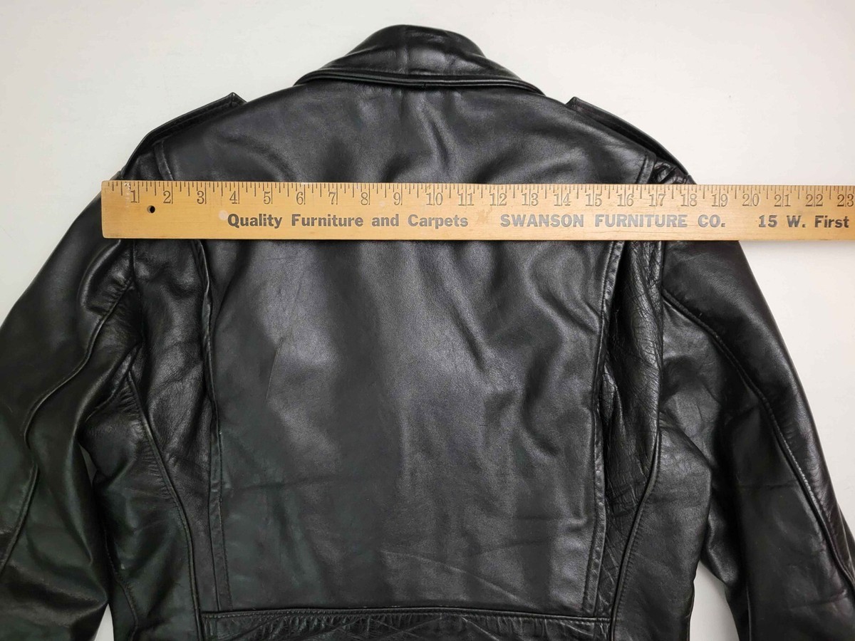 Brooks Leather Sportswear ライダースジャケット 40 Vintage Brooks Made In USA Leather Motorcycle Moto Racer