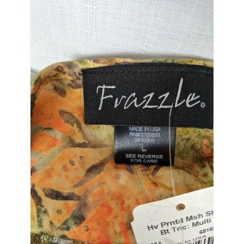 Frazzle Woman's Top Blouse Size Large Mesh Lined Boho New - Picture 11 of 12