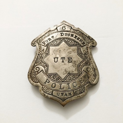 Vintage UTE POLICE Badge 6 FORT DUCHESNE, UTAH eBay