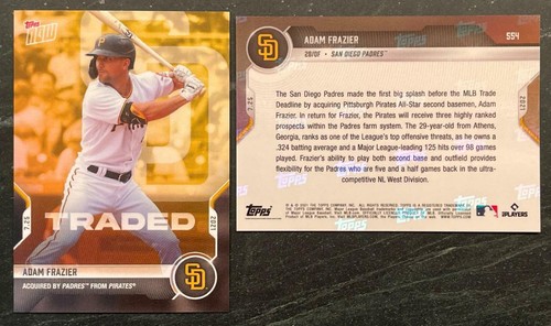 2021 Topps Now 554 Adam Frazier