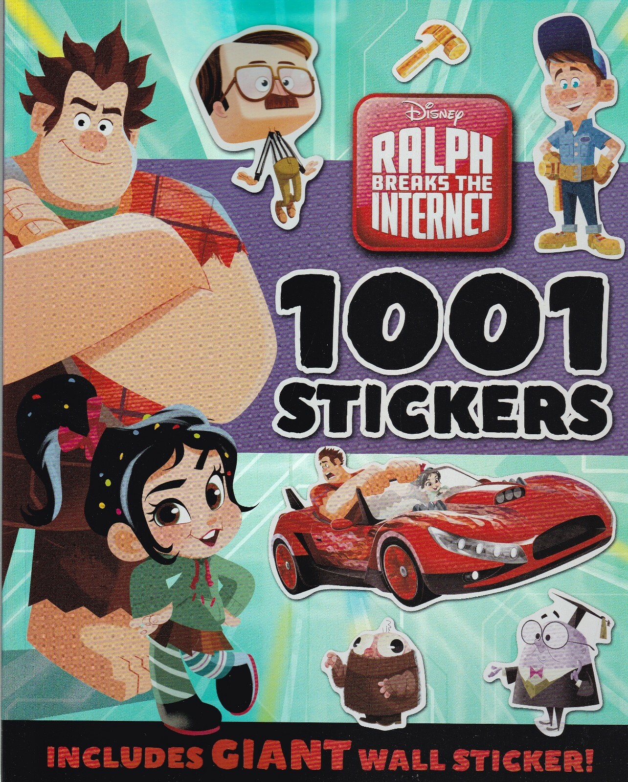 Disney - Wreck It Ralph 1001 Sticker Book includes Giant Wall Sticker