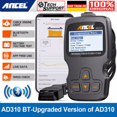 Upgrade ANCEL AD310 KFZ Diagnosegerät OBD2 Fehler Auslesegerät für IOS & Android