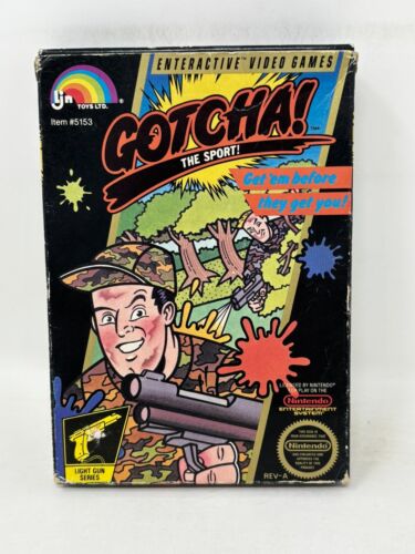 NES Nintendo - Gotcha! The Sport - CIB Complete in Box / Tested (LJN, 1987) - Picture 2 of 11