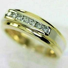 Art Deco 1.50 Ct White Diamond Antique Vintage Wedding Ring 14K Yellow Gold FN