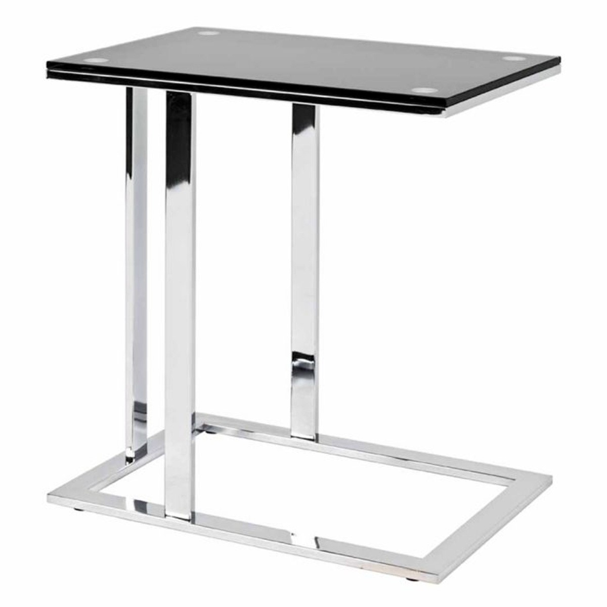 Table d'appoint design Henia 58cm noir meuble de caractère en acier