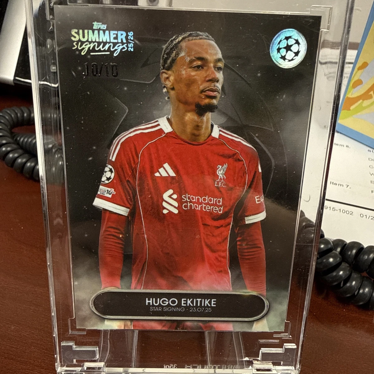 Soccer Liverpool Serial Numbered Sports Trading Card Singles for