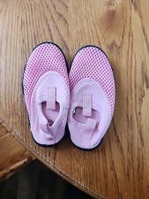 Wonder Nation Girls Toddler Water Shoes Size 5-6 Pink Slip On Beach Pool Summer