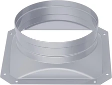 1 Pcs Air Vent Duct Connector Square Flange 8 "inch Straight or Flexible Pipe