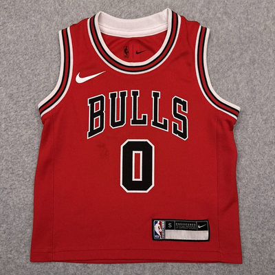 Nike Chicago Bulls Coby White Jersey Kids Small (4) Red NBA #0