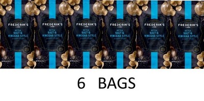 Frederik's Salt & Vinegar Style Snack Potato Chips 8 oz Bag - 6 BAGS