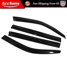 4 × Smoke Tint Window Visor Rain Guard Deflector For Toyota Highlander 2001-2007
