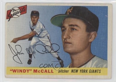 1955 Topps Windy McCall #42 Rookie RC 0y5