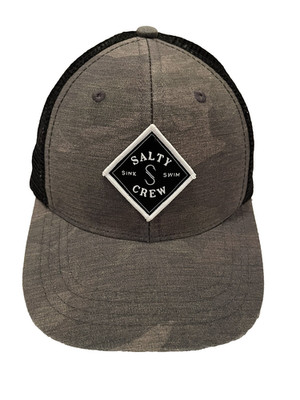Salty Crew Sealine Camo Trucker Hat Retro Mesh Adjustable Snapback Cap
