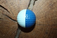 VINTAGE BLUE AND LIGHT BLUE PING GOLF BALL