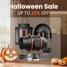 Spider Farmer 4"6" Inline Fan Exhaust Air Carbon Filter/6" Grow Tent Clip Fan