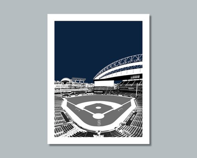 #ad #ad T MOBILE PARK Seattle Mariners Photo Picture Stadium Skyline 8x10 11x14 16x20 WN $44.95