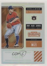 2018 Panini Elite Extra Edition College Ticket Holo Prizm Casey Mize #CM1 4l3