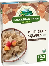 (Free Duty Tax) Cascadian Farm Organic Multi Grain Squares Cereal, Made with