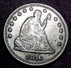 1876 SEATED LIBERTY  QUARTER ........MIN. BID .01 & NO RESERVE!