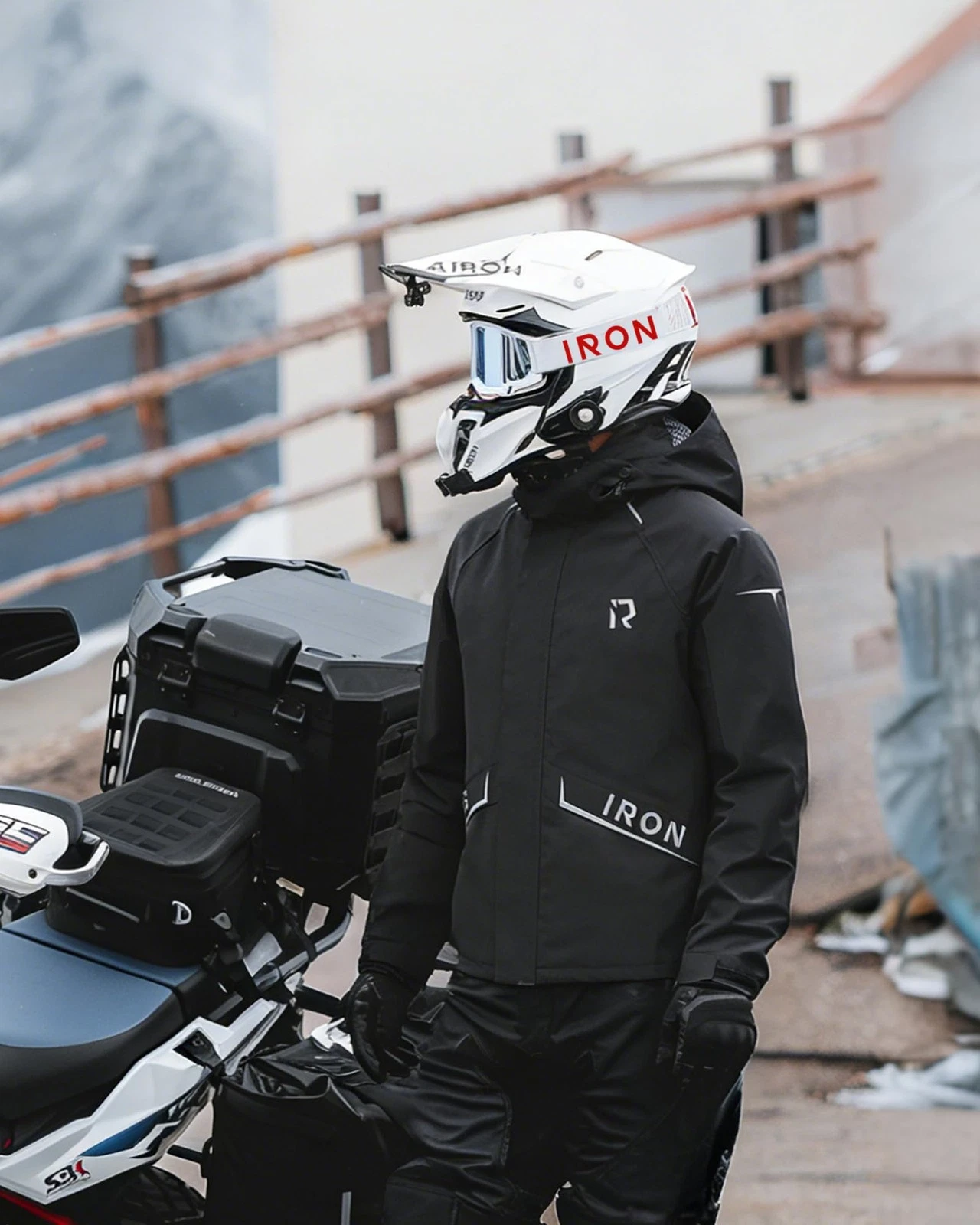 RIDEIRON Motorcycle Rain Gear for Men & Women, Waterproof Rain Suit image 2