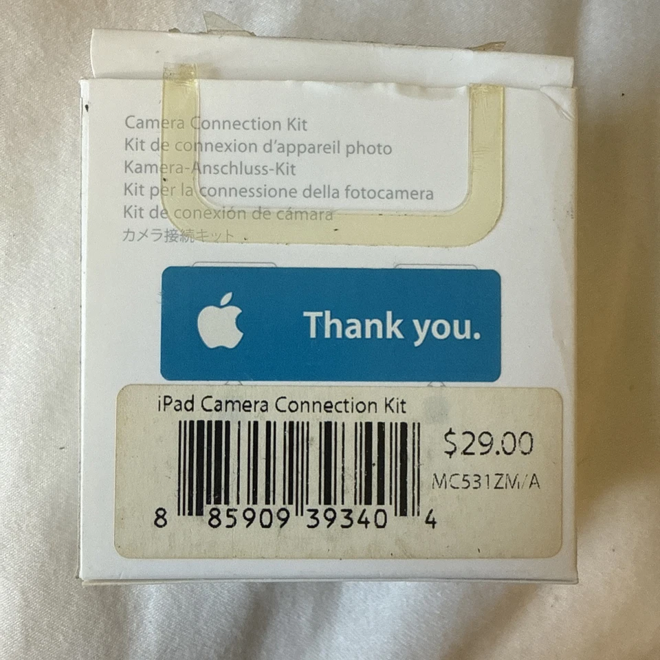 Apple OEM iPad Camera Connection Kit (A1362 & A1358) *OPEN BOX* MC531ZM/A - Image 2 of 3