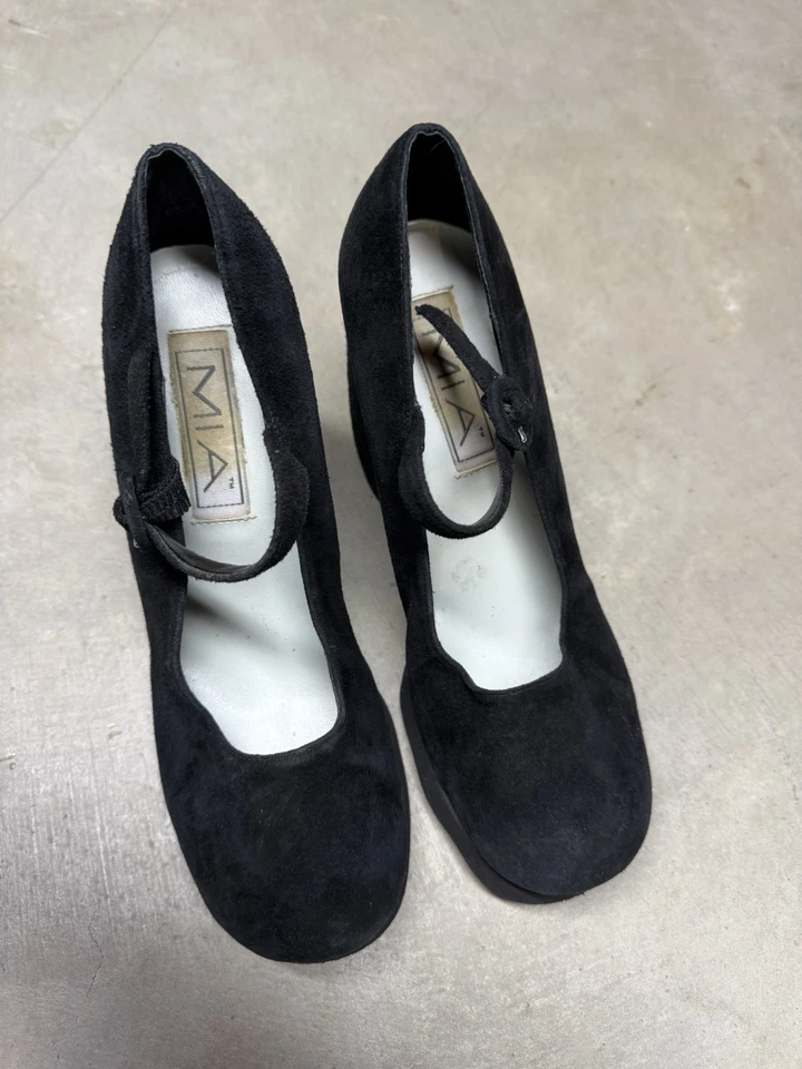Cuñas de plataforma vintage MIA Betty Mary Jane talla 7 1/2 Foto 4 de 4