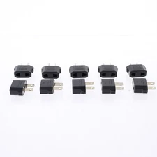 10-Pack of Travel Converters Europe to USA Power Plug Wall Adaptor