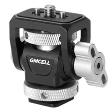 Camera Monitor Mount Cold Shoe Swivel Tilt Adjustable Holder Adapter Heavy