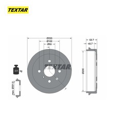 Tambour de frein Peugeot 108