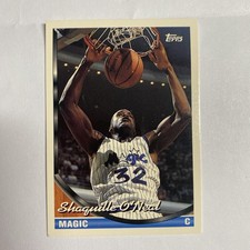 Topps 1993-94 Shaquille O'Neal #181 NBA Rookie Orlando Magic Basketball Card