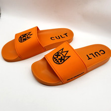 Cult Of Individuality Men Orange Slide Sandals 12