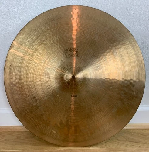 PAISTE 20" Black Label 2002 Ride Cymbal 2180 Grams 70s Vtg Serial # 753340 Swiss