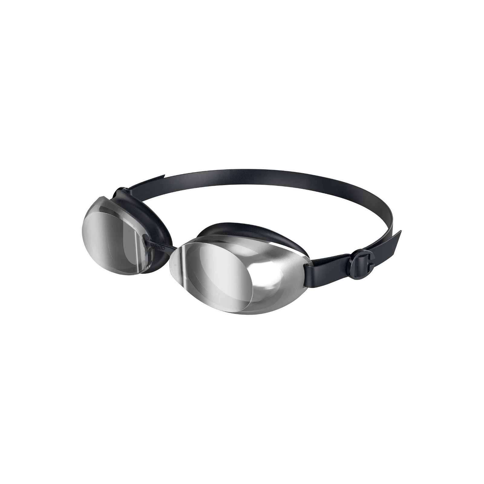 Speedo Jet 2.0 Mirror Goggles Adult Black/Chrome Adult Black/Chrome