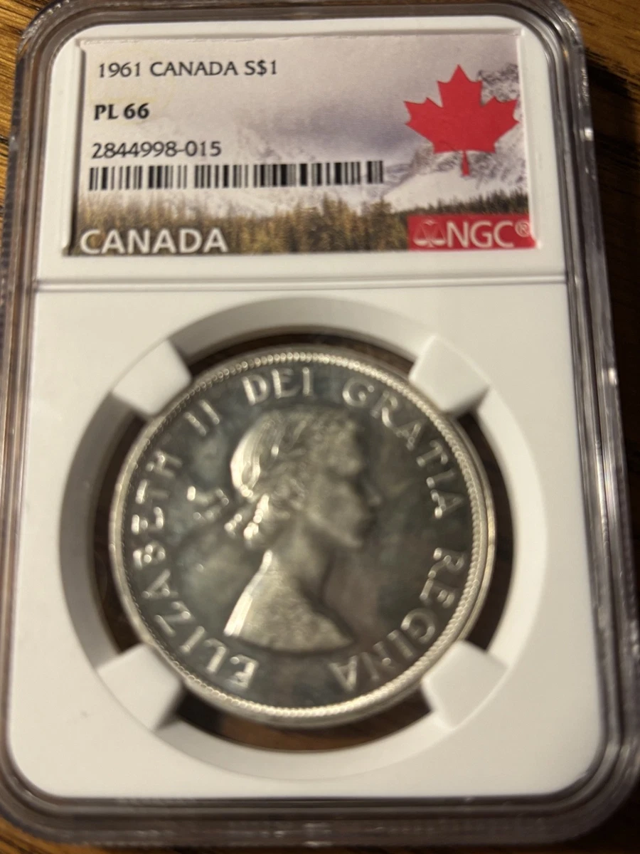 1961 Canada S$1 graded PL66