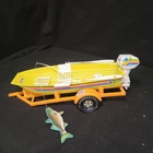 1970’s Mattel Barbie & Friends “Let’s Go Fishing” Boat W/Accessories