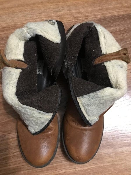 Women Dune Boots Brown Leather 39 #3OV7