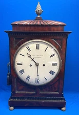 Antique 1845 English Alex Purvis Fusee Bracket Clock
