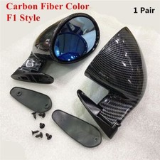 1 Pair Side View Car Mirrors Left Right Racing Plane Mirror Carbon Fiber Color 1 Pair Side View Car Mirrors Left Right Racing Plane Mirror Carbon Fiber Color