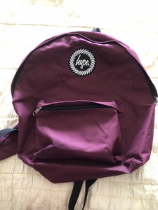 hype burgundy backpack