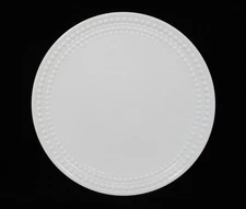 L'OBJET PERLEE WHITE DINNER PLATE- 10 1/2" 1008C