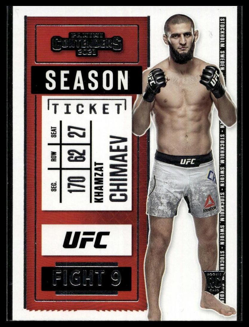 2021 Panini Chronicles UFC #3 Khamzat Chimaev Rookie RC | eBay