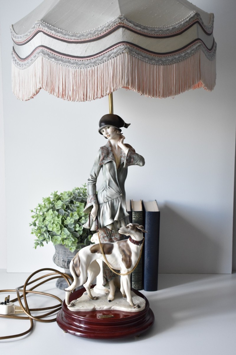 Florence Giuseppe Armani Table Lamp Limited Edition 'Lady with Dog