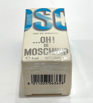 Oh! De Moschino .13 fl oz / 4 ml Eau De Toilette Splash Mini