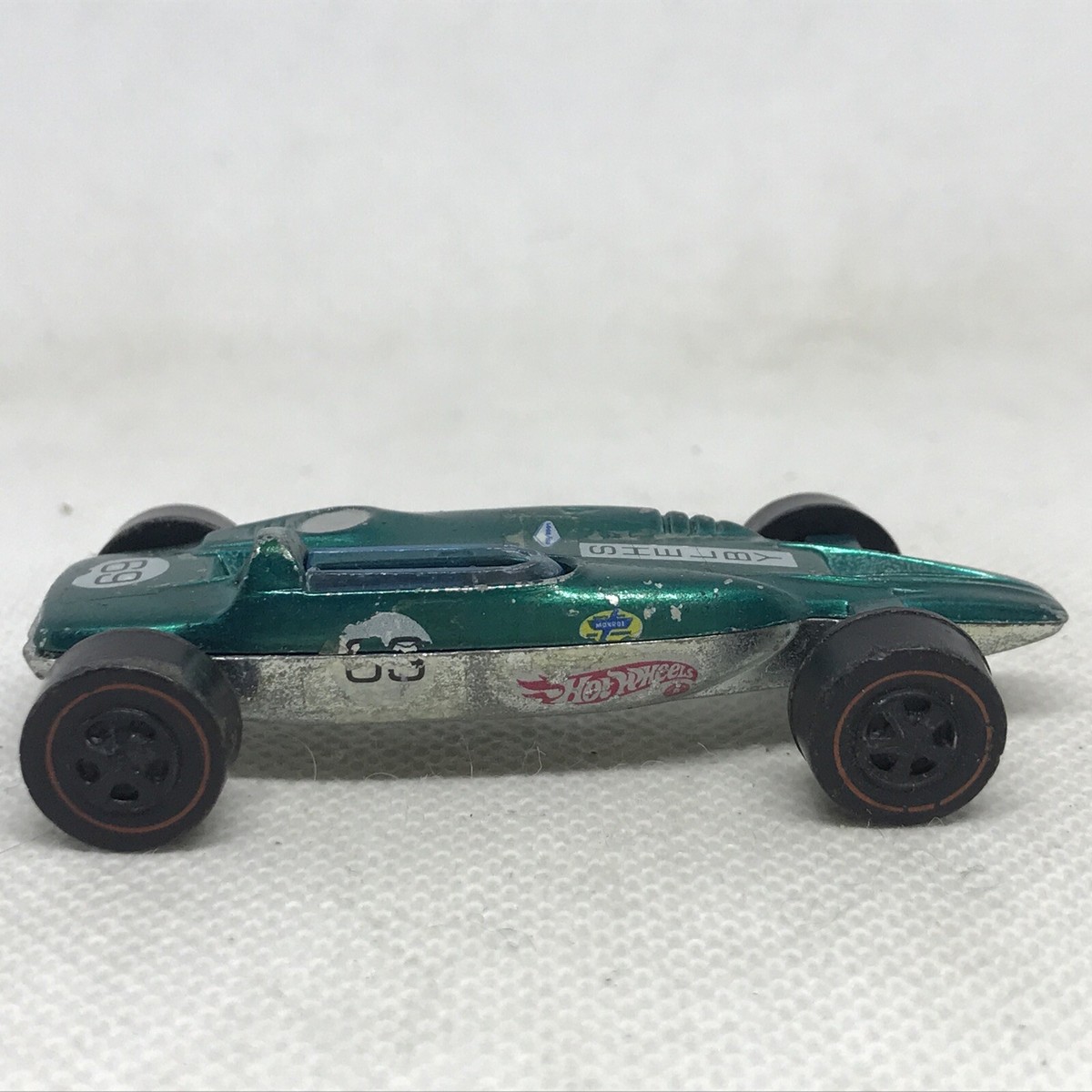 Hot Wheels Redline Shelby Turbine Car 1969 Aqua Made In Hong Kong