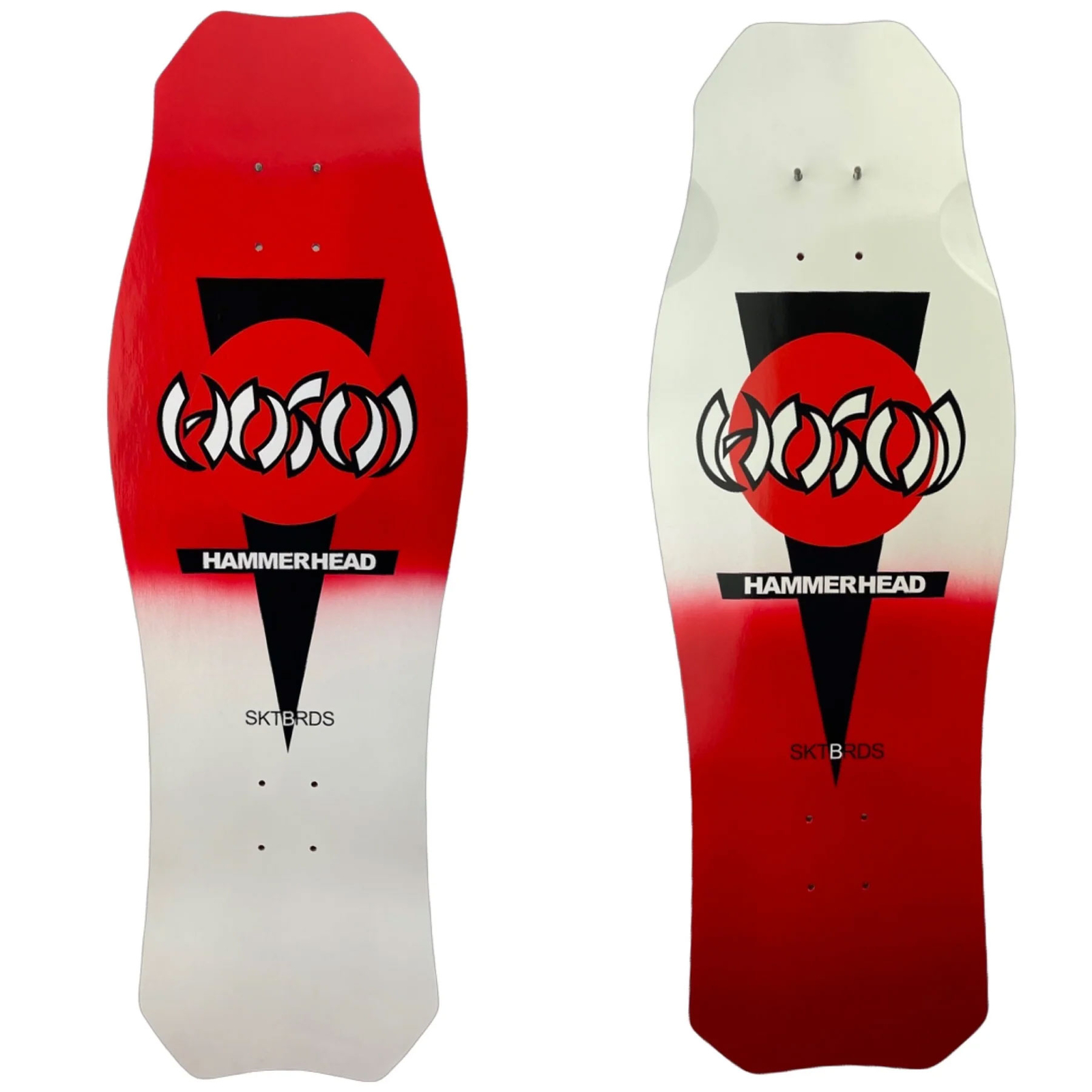 Hosoi Skateboard Deck OG Hammerhead Double Take Red/White 10.5