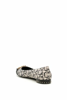 NIB NEW Salvatore Ferragamo Garda T black patent or logo canvas