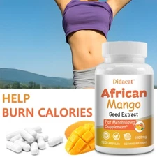 Mango Extract Fat Burner, Fast Weight Loss Diet Caps, Detox Capsules